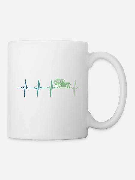 Offroad-4x4 Offroad-Geländefahrzeug - Tasse - Weiß