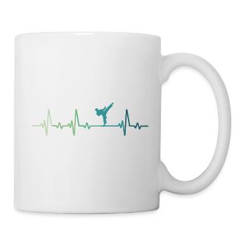 Taekwondo Taekwondo Heartbeat - Mug - white - Right