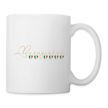 Italien mit Herz  - Tasse - Weiß - Rechts