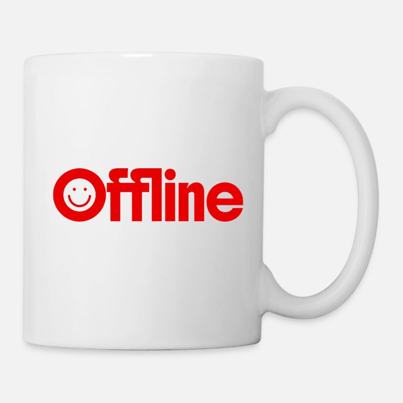hors-ligne - Mug blanc - blanc
