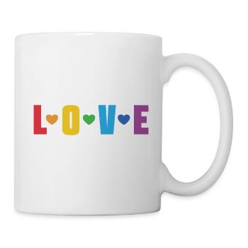 LGBT Pride Month - Liebe ist Liebe - Tasse - Weiß - Rechts