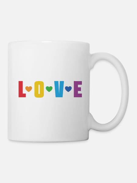 LGBT-Pride-Monat – Liebe ist Liebe - Tasse - Weiß