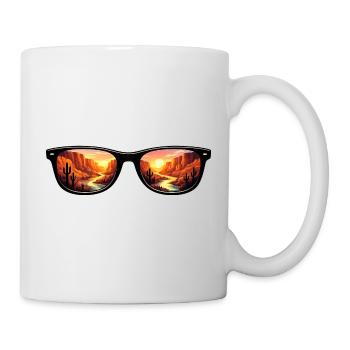 Desert Canyon Sunset Sunglasses - Mug - white - Right