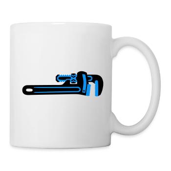 Rohrzange Werkzeug Klempner - Tasse - Weiß - Rechts