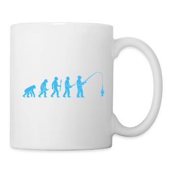 Evolution des Angelfangs - Tasse - Weiß - Rechts
