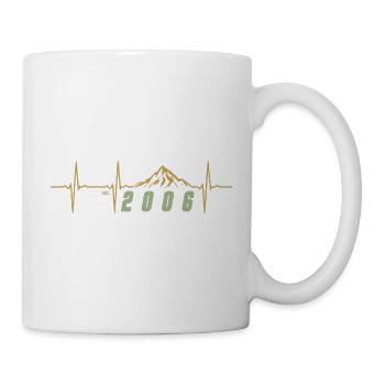 Pixel Rétro 20 Ans Vingtaine Cadeau Fête 2006 - Mug blanc - blanc - Droite