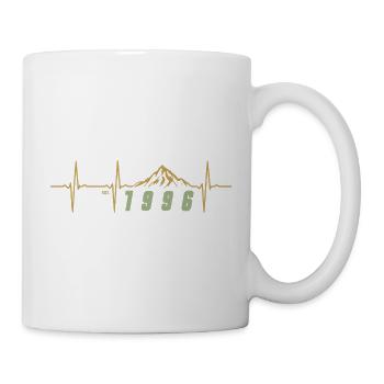 Pixel Rétro 30 Ans Trentaine Cadeau Fête 1996 - Mug blanc - blanc - Droite