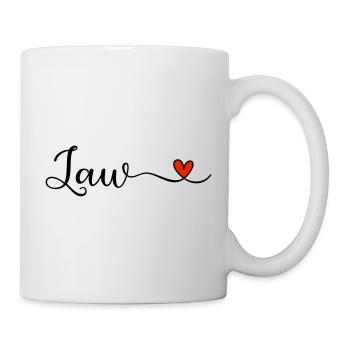 Jura Law Heart Lettering - Mug - white - Right