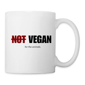 Pas végane pour les animaux - Mug blanc - blanc - Droite