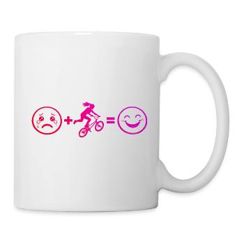 Idée cadeau BMX Racing pour le rider freestyle - Mug blanc - blanc - Droite