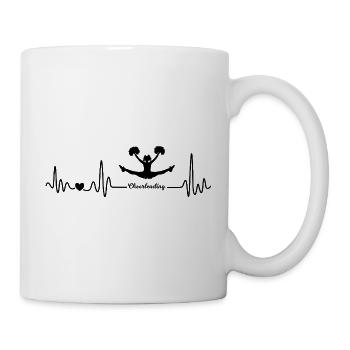 Cheerleader Heartbeat Cheerleading - Mug - white - Right