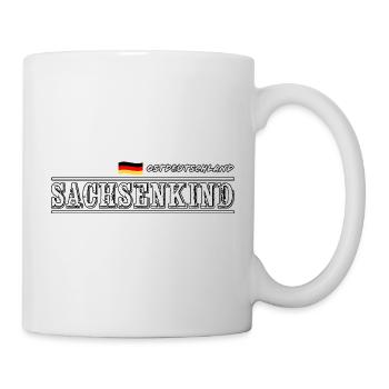 SACHSENKIND - Ostdeutschland - Heimatliebe - Tasse - Weiß - Rechts