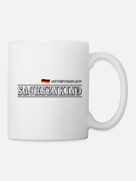 SACHSENKIND - Ostdeutschland - Heimatliebe - Tasse - Weiß