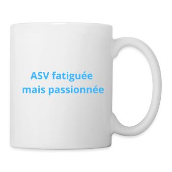 ASV_fatigue_mais_passionne - Mug blanc - blanc - Droite