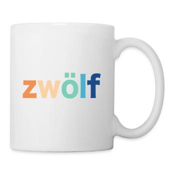 12. Geburtstag Zwölf - Tasse - Weiß - Rechts