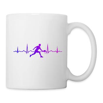 Fans amateurs de pickleball avec joueurs de pickleball - Mug blanc - blanc - Droite
