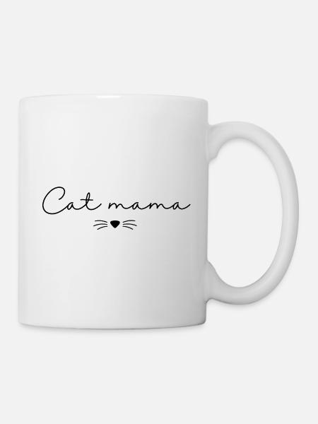 Katzen-Mama - Tasse - Weiß