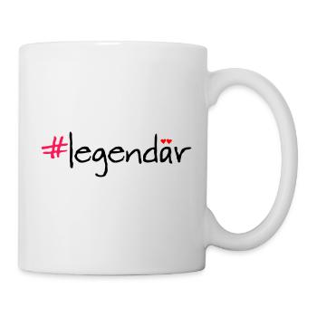 Legendary Hashtag Saying Shirt - Mug - white - Right