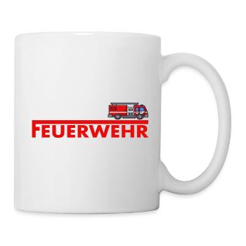 Feuerwehr Geschenkidee - Tasse - Weiß - Rechts