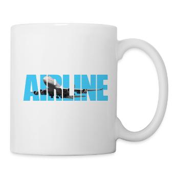Airline Jumbo jet - Tasse - Weiß - Rechts