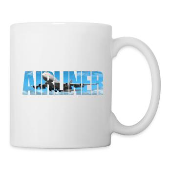 Avion Jumbo Jet - Mug blanc - blanc - Droite