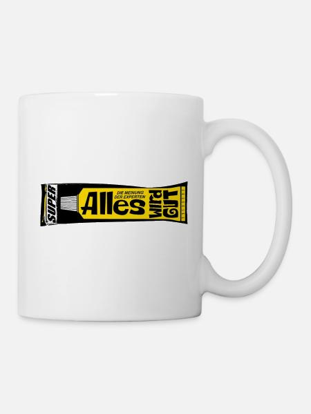 Alles wird gut Experten Kleber retro Psychologie  - Tasse - Weiß