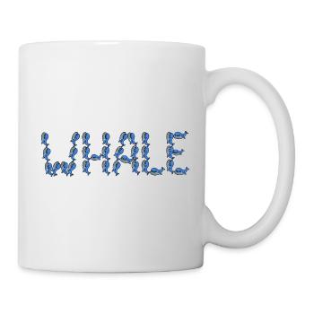 Typographie des baleines - Mug blanc - blanc - Droite