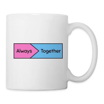 Immer zusammen - Tasse - Weiß - Rechts