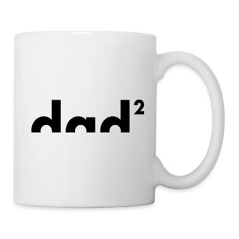 Papa au pouvoir de deux | Père | Fête des pères - Mug blanc - blanc - Droite