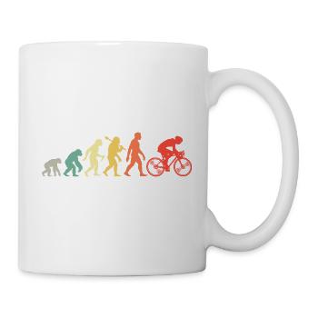 Radfahren Evolution Für Radfahrer Retro Radsport - Tasse - Weiß - Rechts