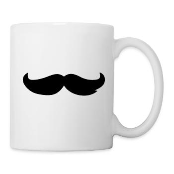 Bart Schnurrbart - Tasse - Weiß - Rechts