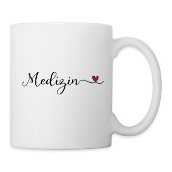 Medizin mi tHerz - Tasse - Weiß - Rechts