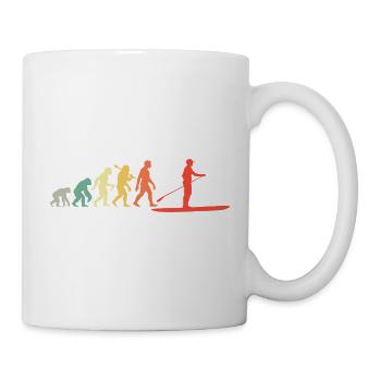 Stehpaddeln Standup Paddeling Paddler Wassersport - Tasse - Weiß - Rechts