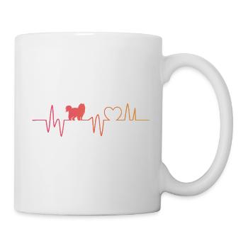 Persische Katze Sonnenuntergangsherzschlag - Tasse - Weiß - Rechts