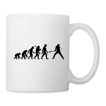 Baseball Evolution Schlagmann Baseballspieler - Tasse - Weiß - Rechts
