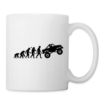 Monster Truck Evolution Motorsport Fan - Tasse - Weiß - Rechts
