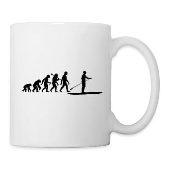 Stehpaddeln Standup Paddeling Stehpaddler SUP - Tasse - Weiß - Rechts