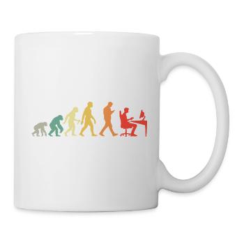 Gamer Evolution Für Online Gaming Nerd Oder Geek - Tasse - Weiß - Rechts