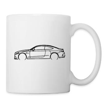 Sport Coupe – Minimalistisches Auto‑Design - Tasse - Weiß - Rechts