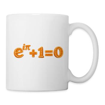 Euler Orange Mathematik-Identität - Tasse - Weiß - Rechts