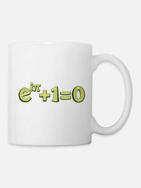 Euler-Identität Gurken-Mathematik - Tasse - Weiß