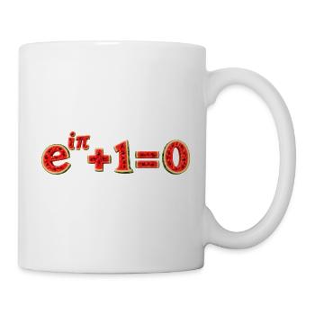 Euler Identität Wassermelonenmathematik - Tasse - Weiß - Rechts
