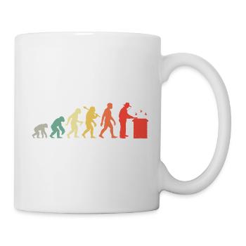 Imker Evolution Für Bienenzüchter Und Bienenhalter - Tasse - Weiß - Rechts