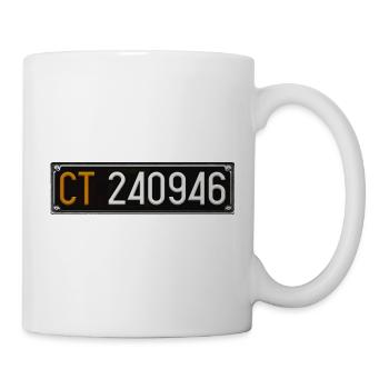 Vorderes Kennzeichen – CT46 - Tasse - Weiß - Rechts