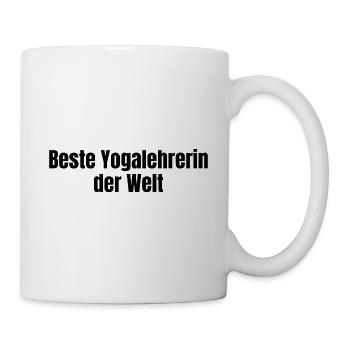 Beste Yogalehrerin der Welt Yoga Geschenk - Tasse - Weiß - Rechts
