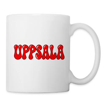 Uppsala Bubbles Roter Tippfehler - Tasse - Weiß - Rechts