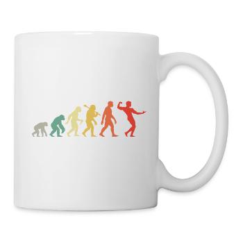 Bodybuilding Evolution Bodybuilder Fitnesstrainer - Tasse - Weiß - Rechts