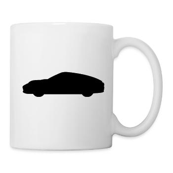 Schwarzes Auto - Tasse - Weiß - Rechts