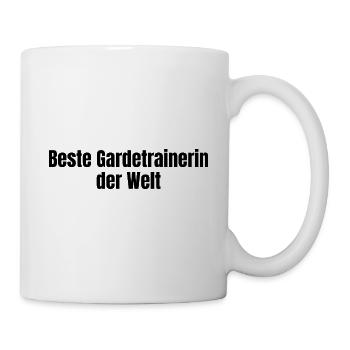 Beste Gardetrainerin der Welt Karneval Geschenk - Tasse - Weiß - Rechts