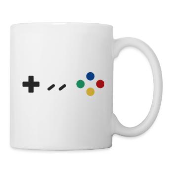 Retro Gamepad - Tasse - Weiß - Rechts